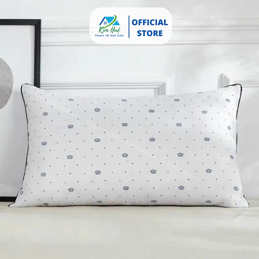 (1 cái) Ruột gối nằm Hilton gối tựa đầu 45x65cm cao cấp có vỏ lót bông trắng không lún êm ái khách sạn nhiều màu sắc đẹp