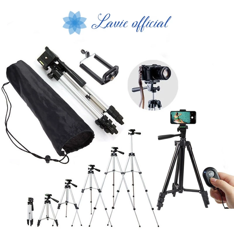 [Hàng Loại 1] Gậy Tripod Điện Thoại Livestream Loại 150cm Chân Máy Ảnh Điều Khiển Từ Xa, Tripod Điện Thoại 3 chân