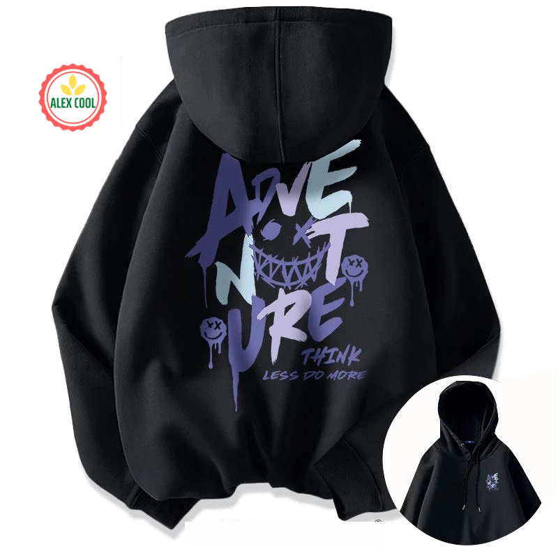 Áo hoodie nam unisex dày dặn form rộng chất nỉ bông có mũ trùm đầu Alex cool HD01