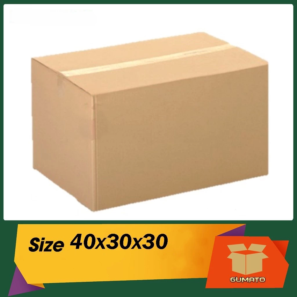 Size 40x30x30 cm, hộp giấy thùng carton gói hàng tại Gumato