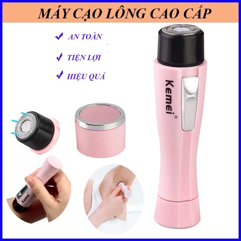 Máy Cạo Lông Toàn Thân Kemei, Giúp Loại Bỏ Lông Nhanh Chóng, Không Gây Đau, Dễ Sử Dụng.
