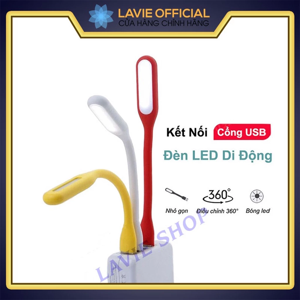 Đèn Led USB Mini Siêu Sáng Uốn Dẻo - Đèn Led Cắm USB Đọc Sách, Cắm Laptop Và Sạc Dự Phòng Nhỏ Gọn Nhiều Màu Lựa Chọn