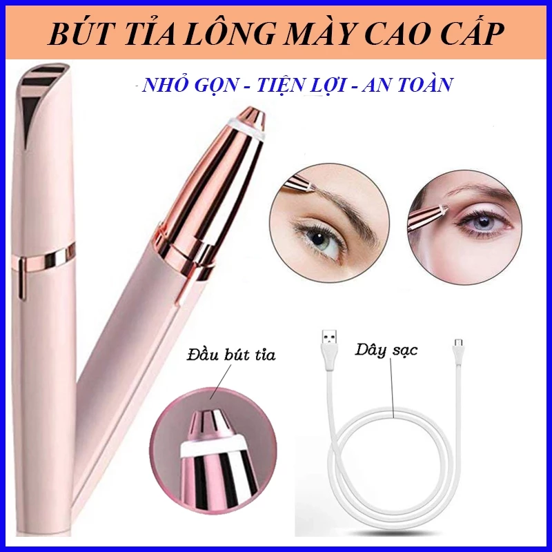Bút tỉa lông mày Sạc Điện Cao cấp, Sử Dụng Dễ Dàng, An Toàn.