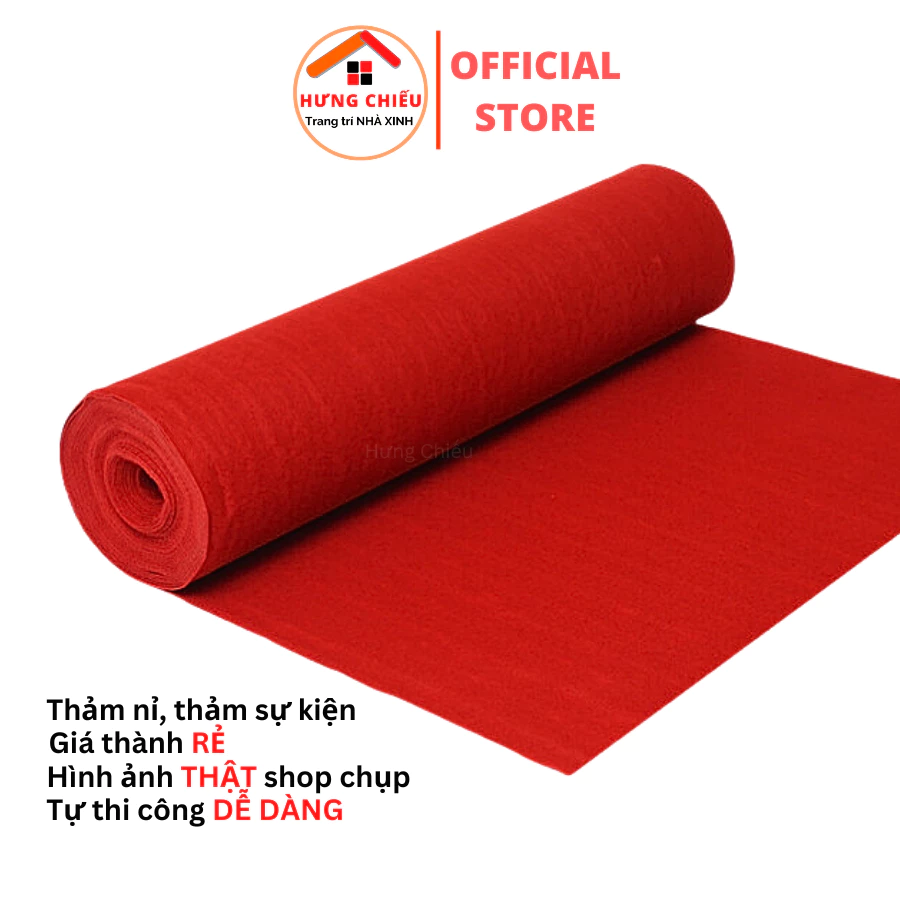 Thảm nỉ trải sự kiện, trải cầu thang, thảm trải hội nghị sân khấu event giá rẻ dày 3mm - Hưng Chiếu ED22