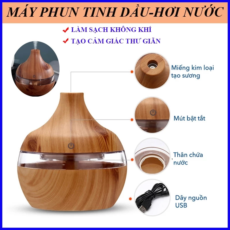 Máy phun tinh dầu Loại Tròn Phun Tinh Dầu Hơi Nước, Dễ Sử Dụng