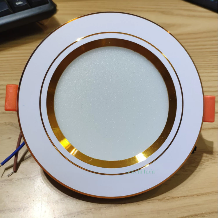 Đèn led âm trần 7w 3 màu-phi 90.Trang trí nhà cửa