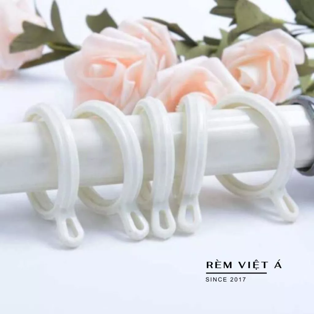 Vòng tròn treo rèm voan,rèm vải kiểu may móc