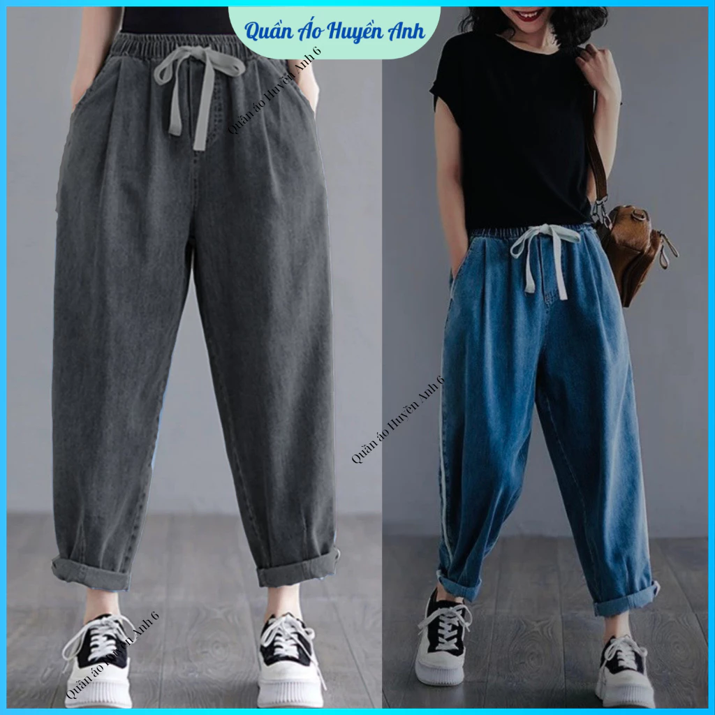 (BIG SIZE) Quần Jaen Giấy Mềm Cạp Chun Dáng Baggy Ly Gấu (m01)