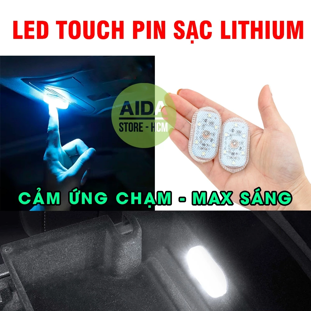 Đèn. LED cảm ứng TOUCH chạm sử dụng pin sạc đa dụng