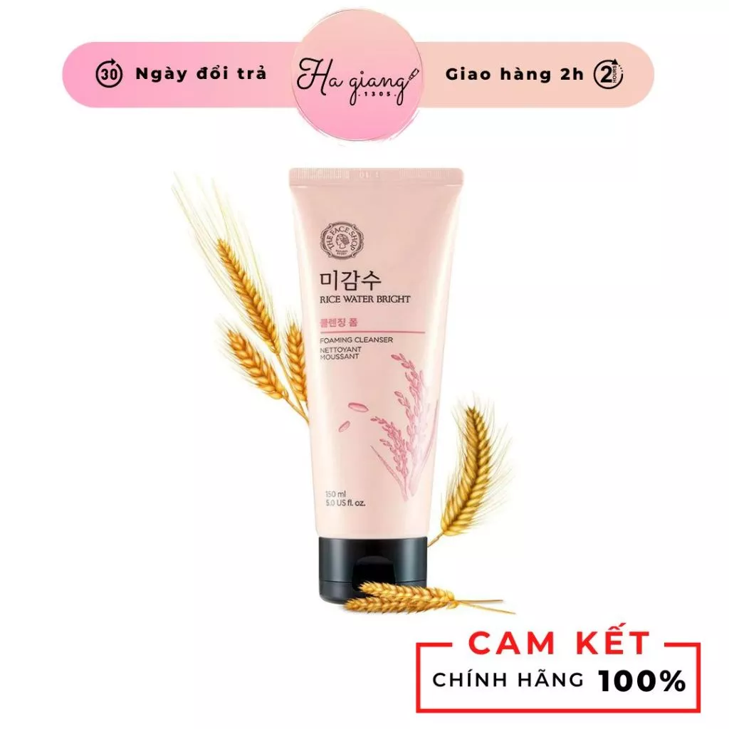Sữa rửa mặt làm sáng da The Face Shop Gạo Rice Water Bright 150ml
