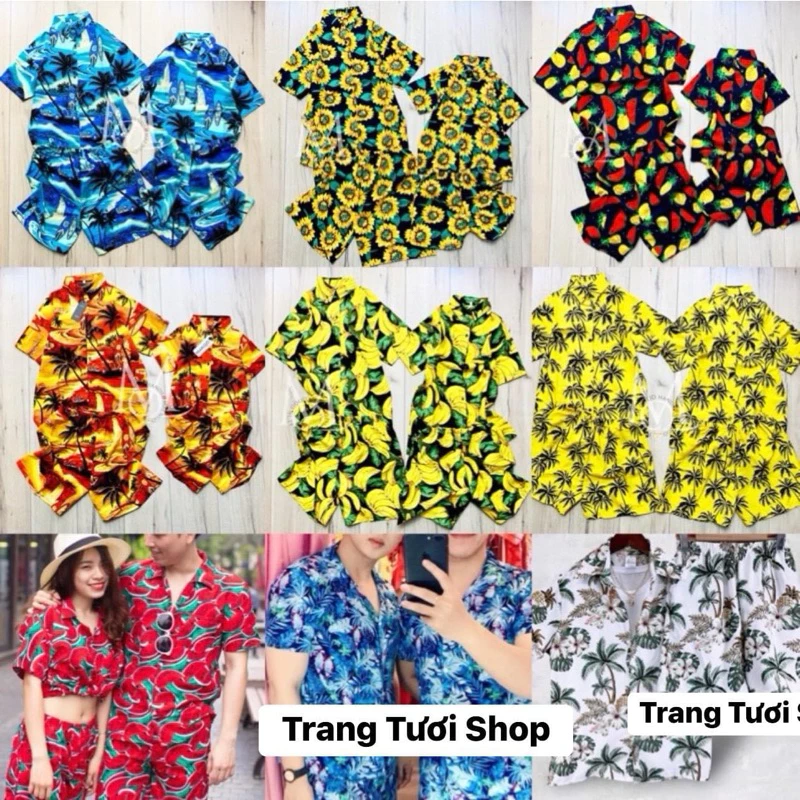 (Big Size<120kg)Bộ đồ đi biển size đại  , bộ đi biển ,size lớn , đồ bộ đi biển big size từ 99-119kg Trang Tươi Shop