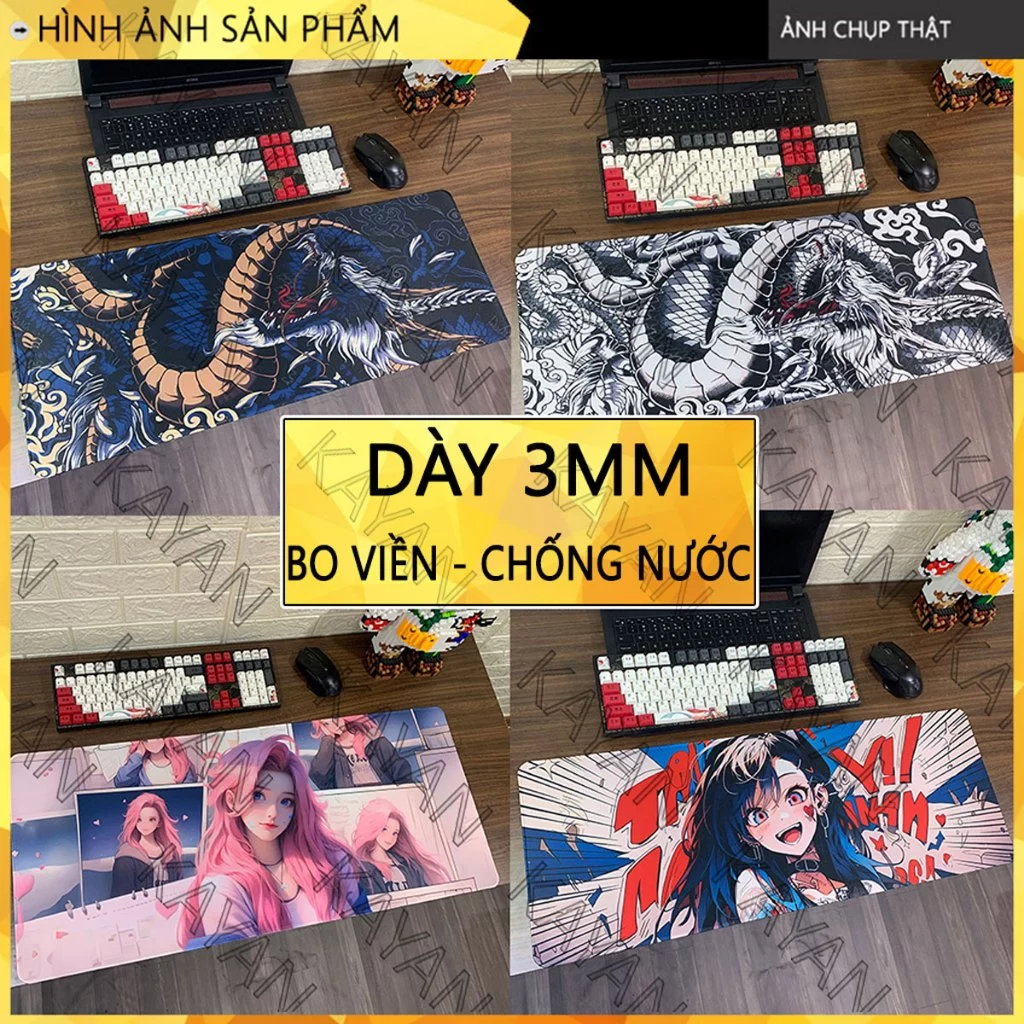 Tấm lót chuột, bàn di chuột, mouse pad tranh Cổ Phong Trung Quốc SIZE lớn