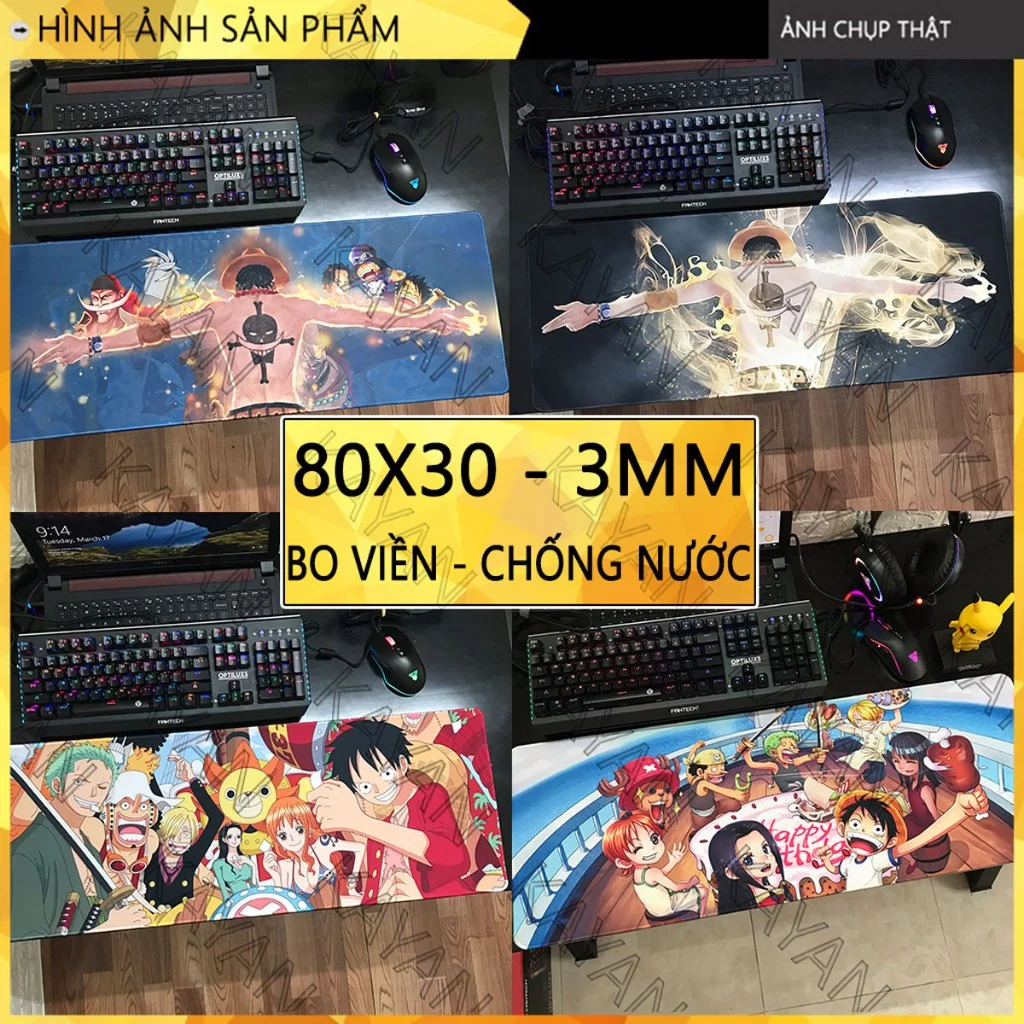 [80x30x0.3cm] Bàn di chuột, lót chuột anime One Piece cỡ lớn (Phần 2)