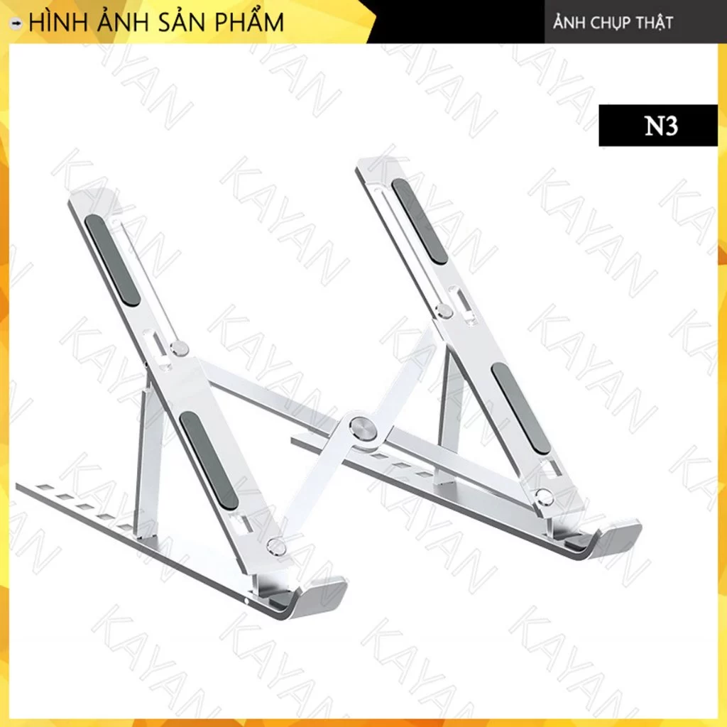 Giá đỡ Laptop, giá kê laptop hợp kim nhôm có thể điều chỉnh độ cao, dễ gấp gọn