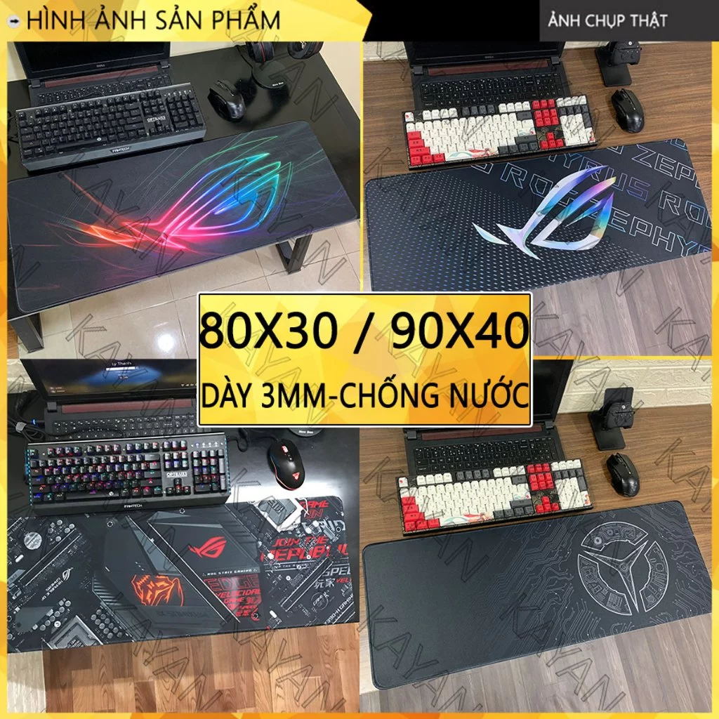 [CHỐNG NƯỚC] Miếng Lót chuột, bàn di chuột gaming cỡ lớn