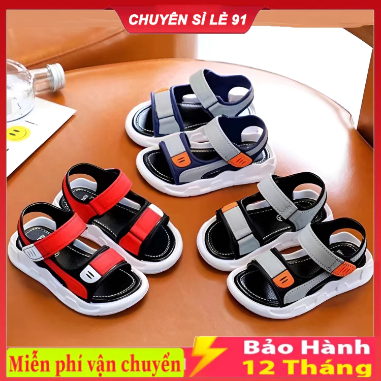 Dép Sandal Đế Mềm Cho Bé trai bé gái chống trượt đế đúc siêu êm mềm