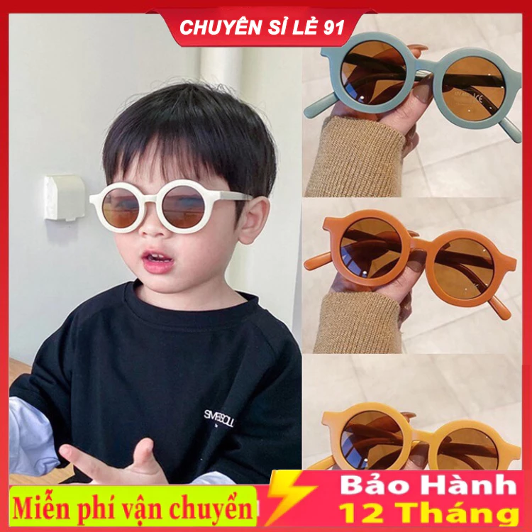 Kính Mát Mắt Tròn Chống Tia UV Cho Bé