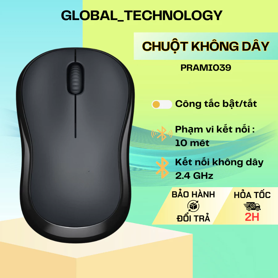 Chuột Không Dây M220 - Hiệu Suất Cao, Giảm Tiếng Ồn, Pin Lâu - PRAMI039