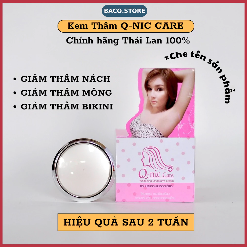 Kem Giảm Thâm Nách QNIC CARE, Đầu Gối, Khuỷu Tay Q-NIC CARE- 15Gr, Chính Hãng Thái Lan