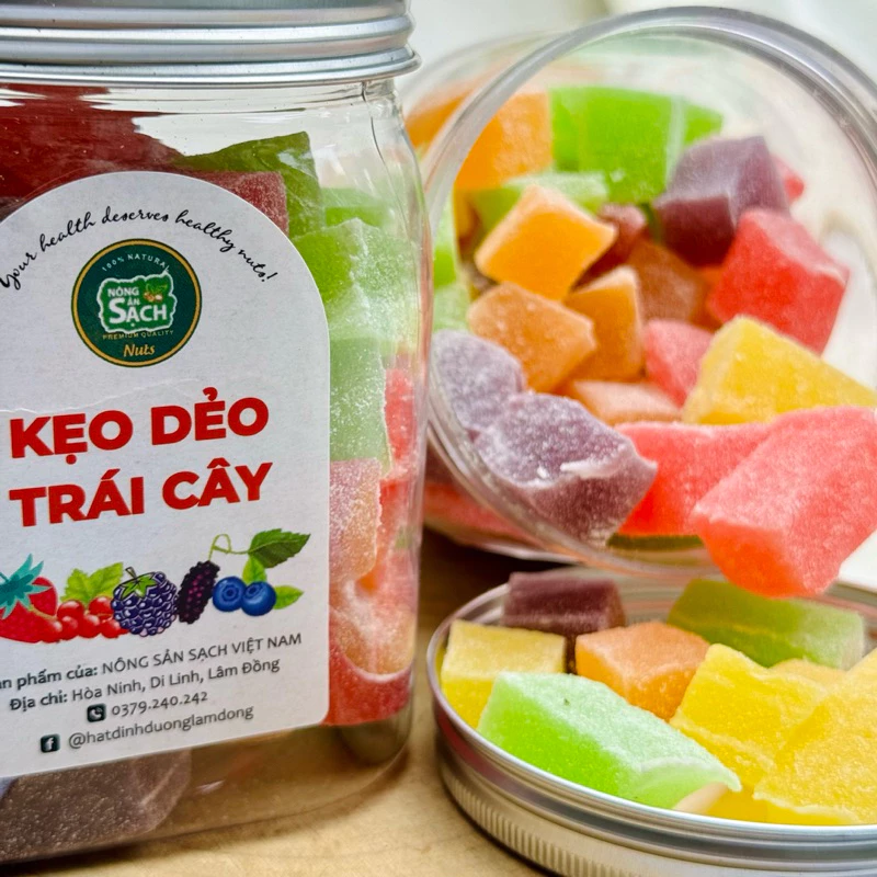 Kẹo dẻo trái cây Nông Sản Sạch, đặc sản Đà Lạt
