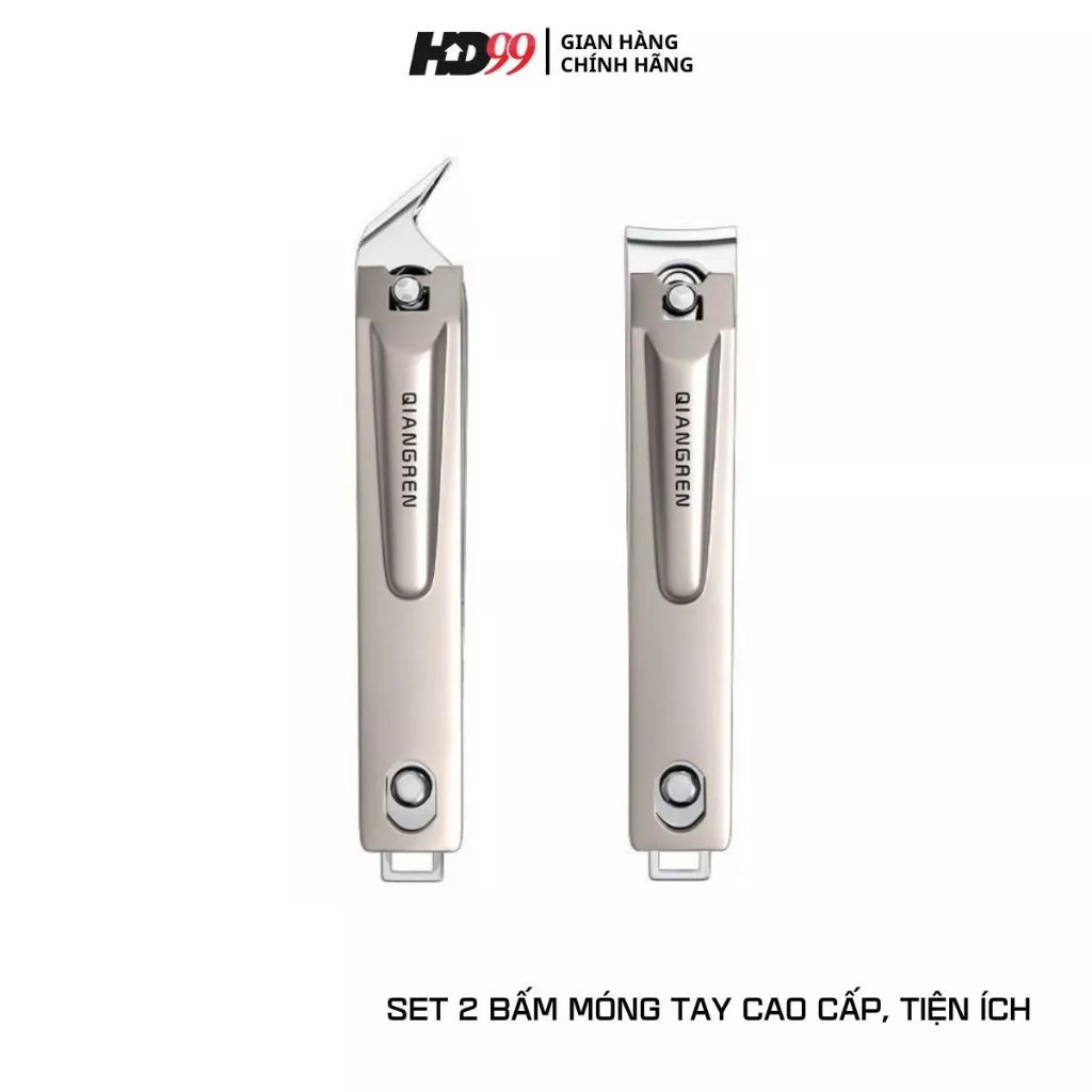 Bấm Móng Tay, Dụng Cụ Cắt Móng Tay QIANGREN T6615 6628 Chất Liệu Thép Không Gỉ Cao Cấp