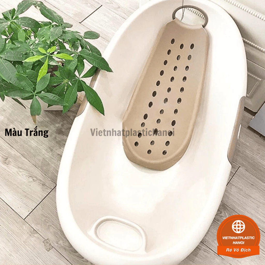 Chậu tắm thuyền có giá đỡ cho bé hàng Việt Nhật Cao Cấp -Thau tắm cho bé sơ sinh (MS:2202)