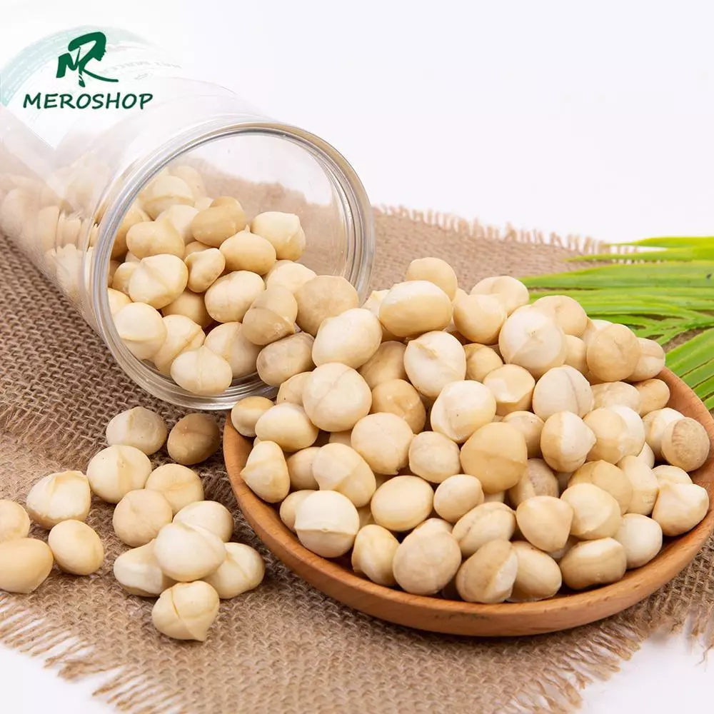250Gr Nhân hạt macca sấy chín. Có hồ sơ công bố, xuất hóa đơn công ty đầy đủ