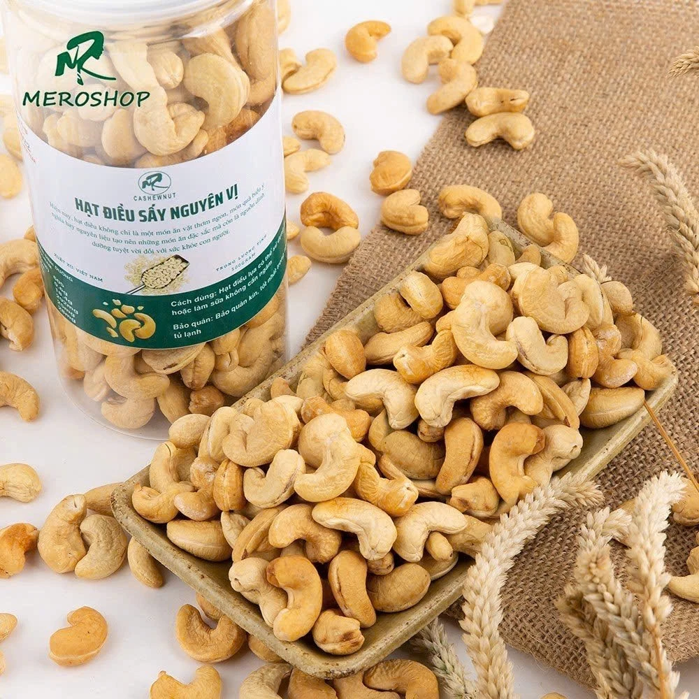 500Gr Hạt điều sấy không muối w24, chuẩn hàng Việt Nam. Có hồ sơ công bố, xuất hóa đơn công ty đầy đủ