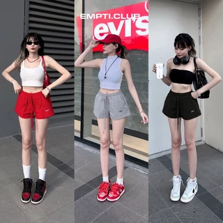 QUẦN SHORT NỮ DÙ THÊU EMPTI.CLUB QS-03