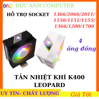 <FULL VAT> Tản nhiệt khí Jungle Leopard K400 RGB Black/ White - (Có Hỗ Trợ SK2011)