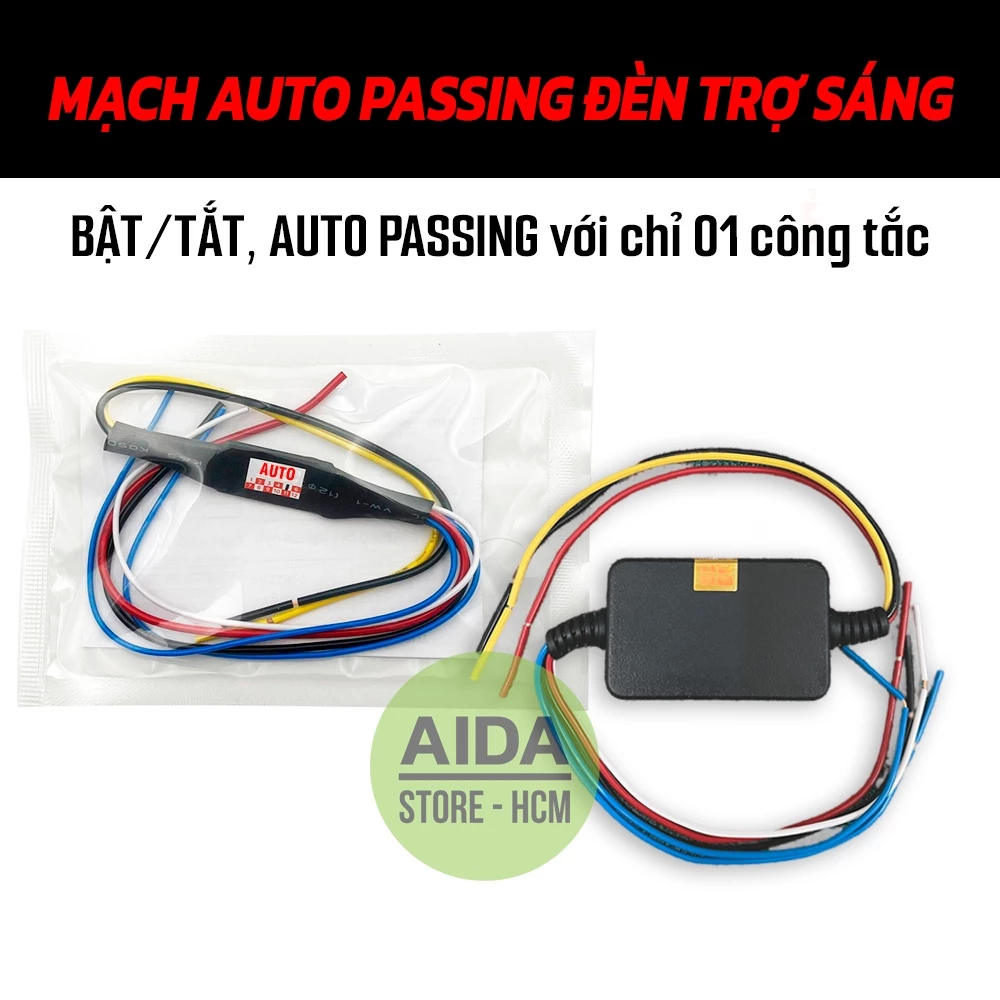 Mạch Auto Passing 1s kiêm BẬT TẮT đèn trợ sáng rẻ