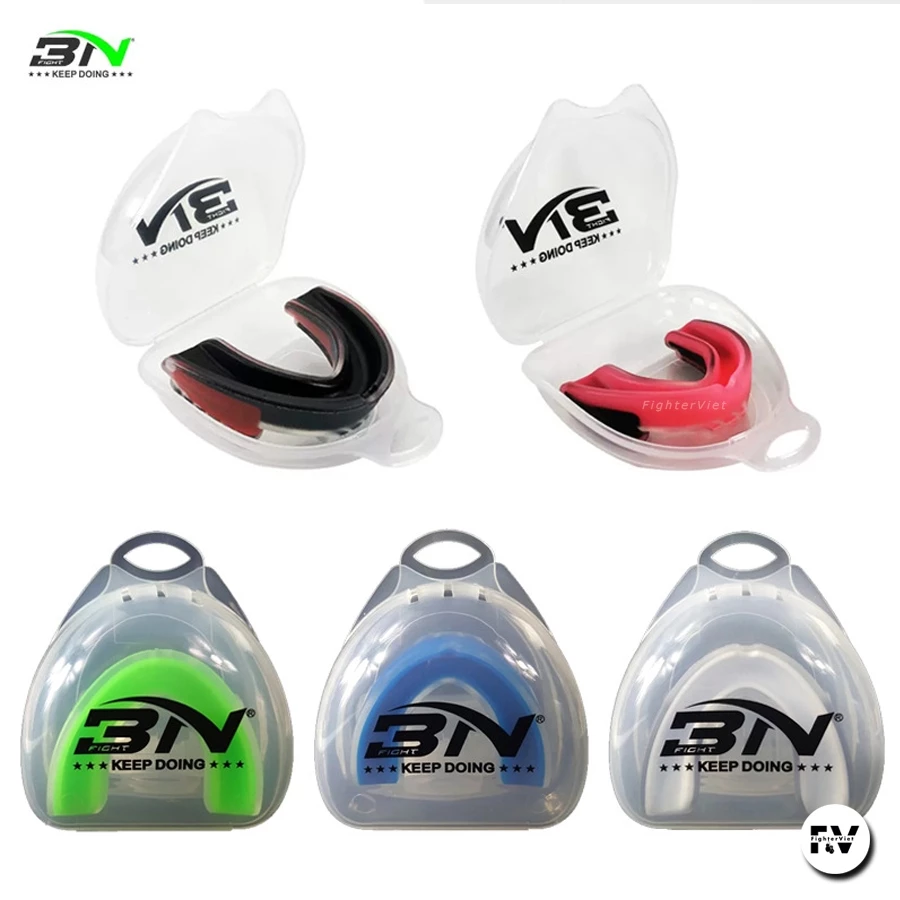Bảo vệ hàm Boxing cao cấp Bịt răng BN ( Kèm hộp đựng ) FTV