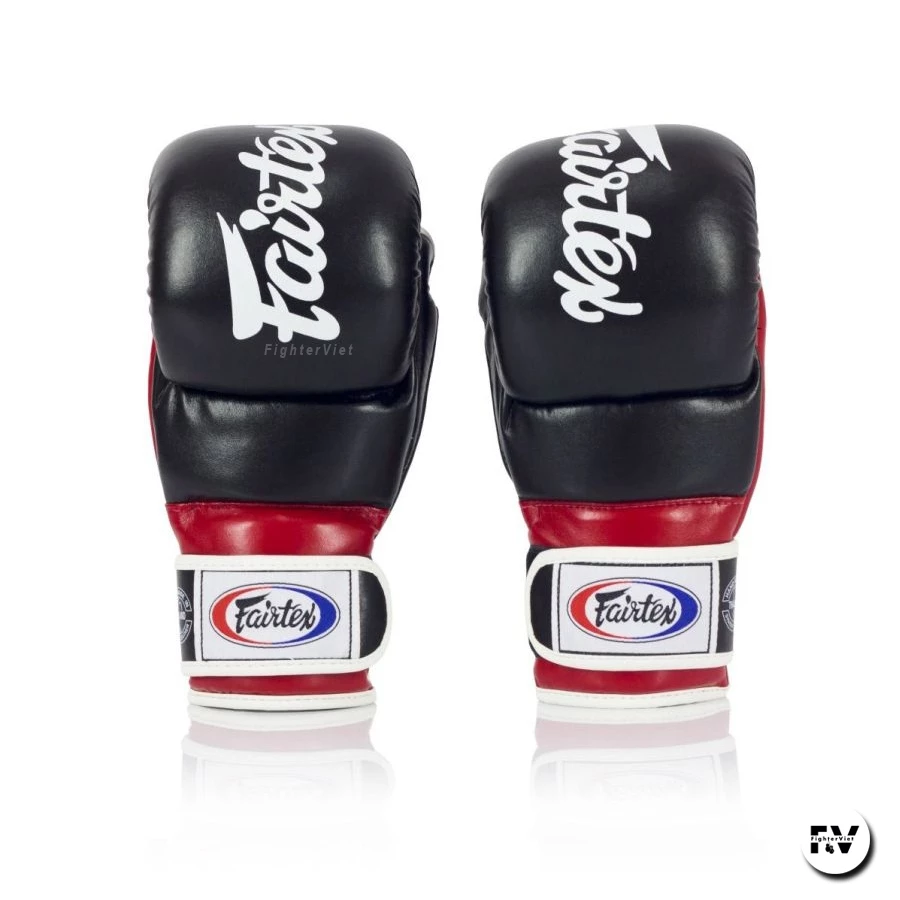 Găng Tay Fairtex Super Sparring MMA - FGV18 Đỏ Đen