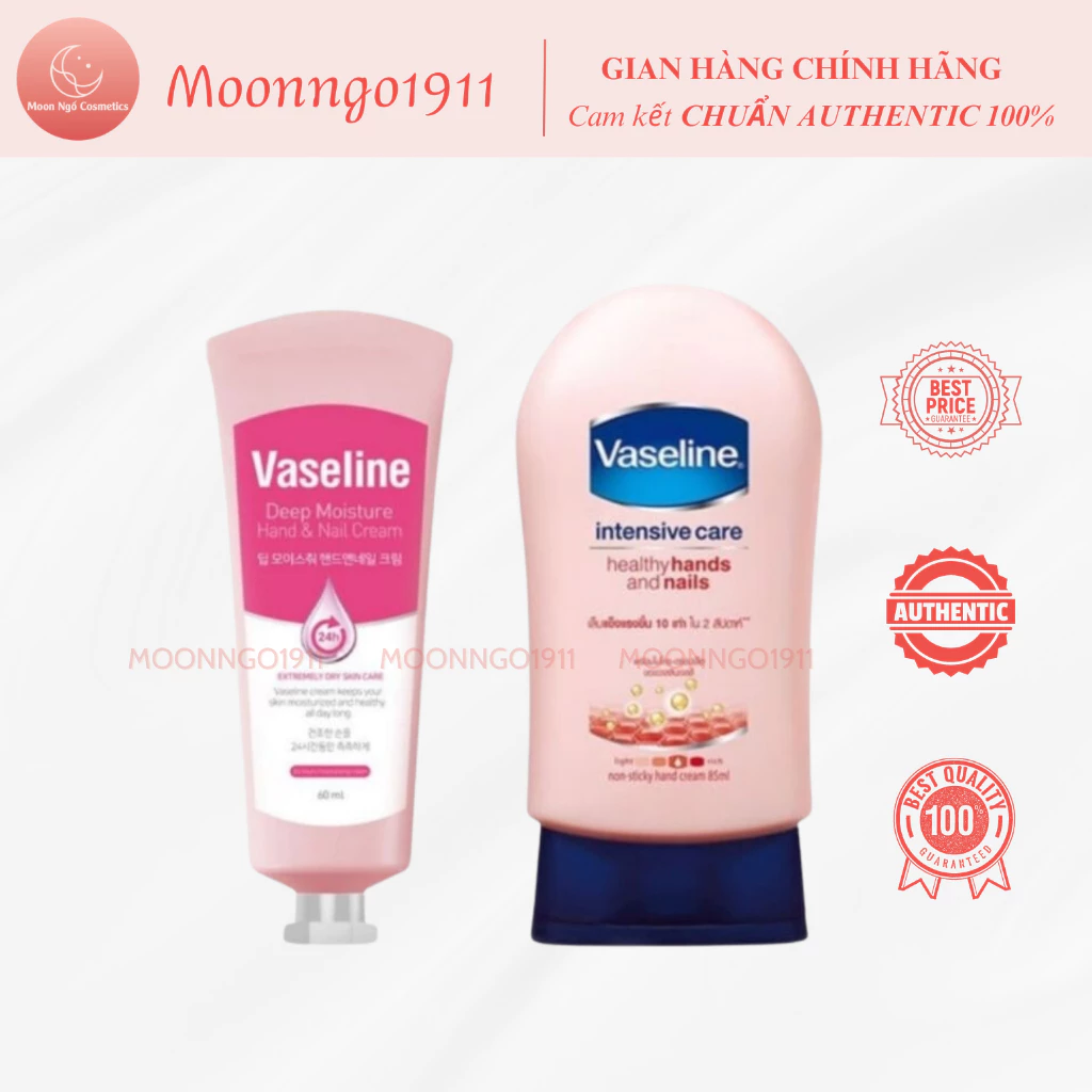 Kem Dưỡng Da Tay & Móng giúp da mịn màng Vaseline 24h Deep Moisture Hand & Nail Cream
