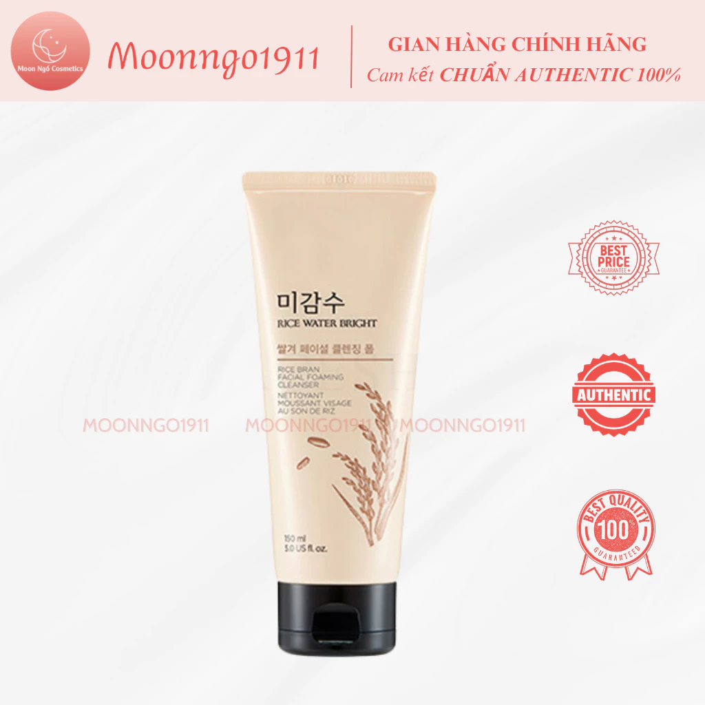 Sữa rửa mặt gạo Rice Water Bright Cleansing Foam 150ml