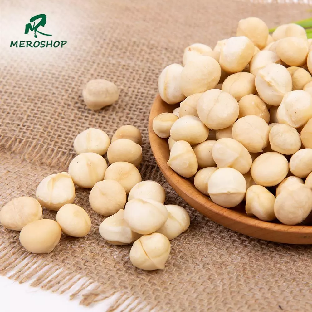 250gr Nhân macca sấy chín. Có hồ sơ công bố, xuất hóa đơn công ty đầy đủ