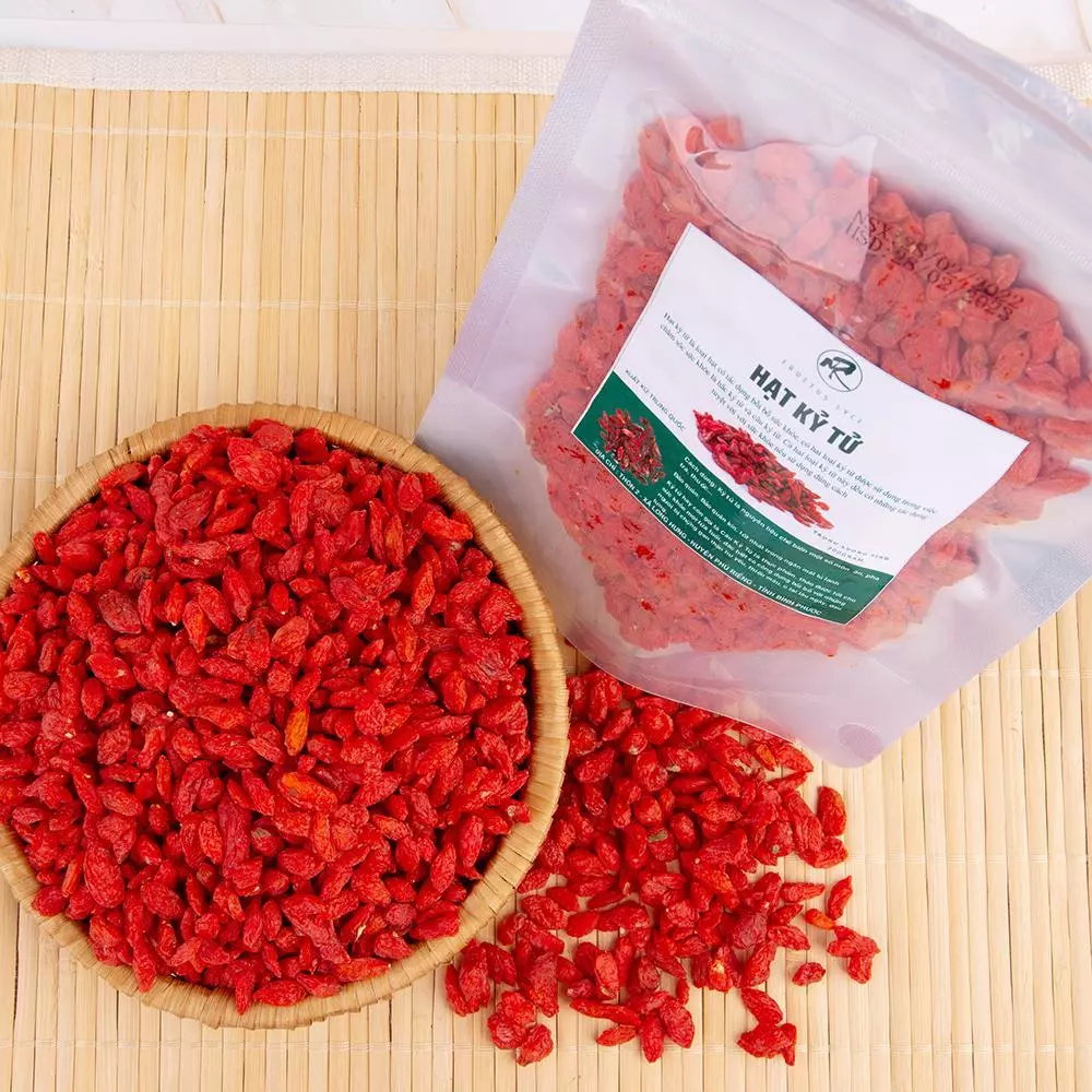250Gr Kỷ tử. Có hồ sơ công bố, xuất hóa đơn công ty đầy đủ