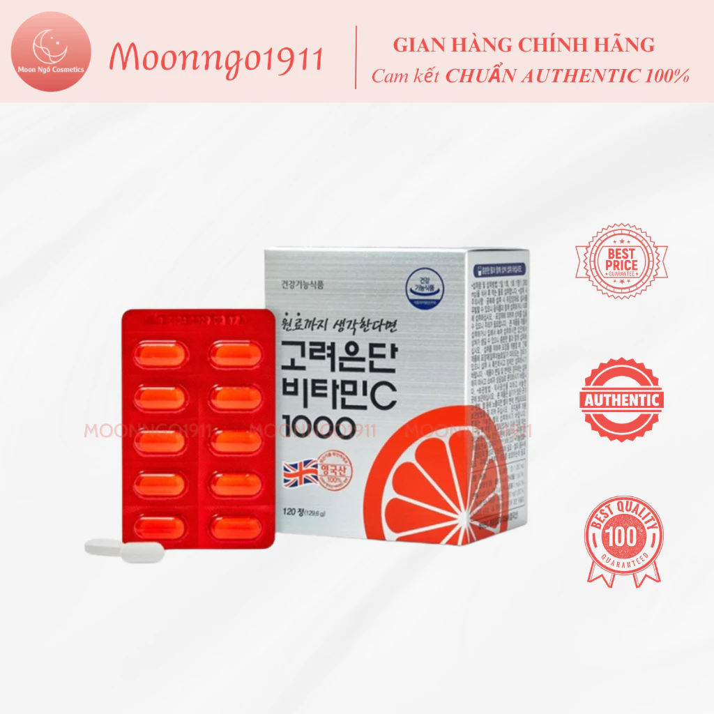 Viên Uống Trắng Da Vitamin C Eundan 1000mg Korea 120 Viên