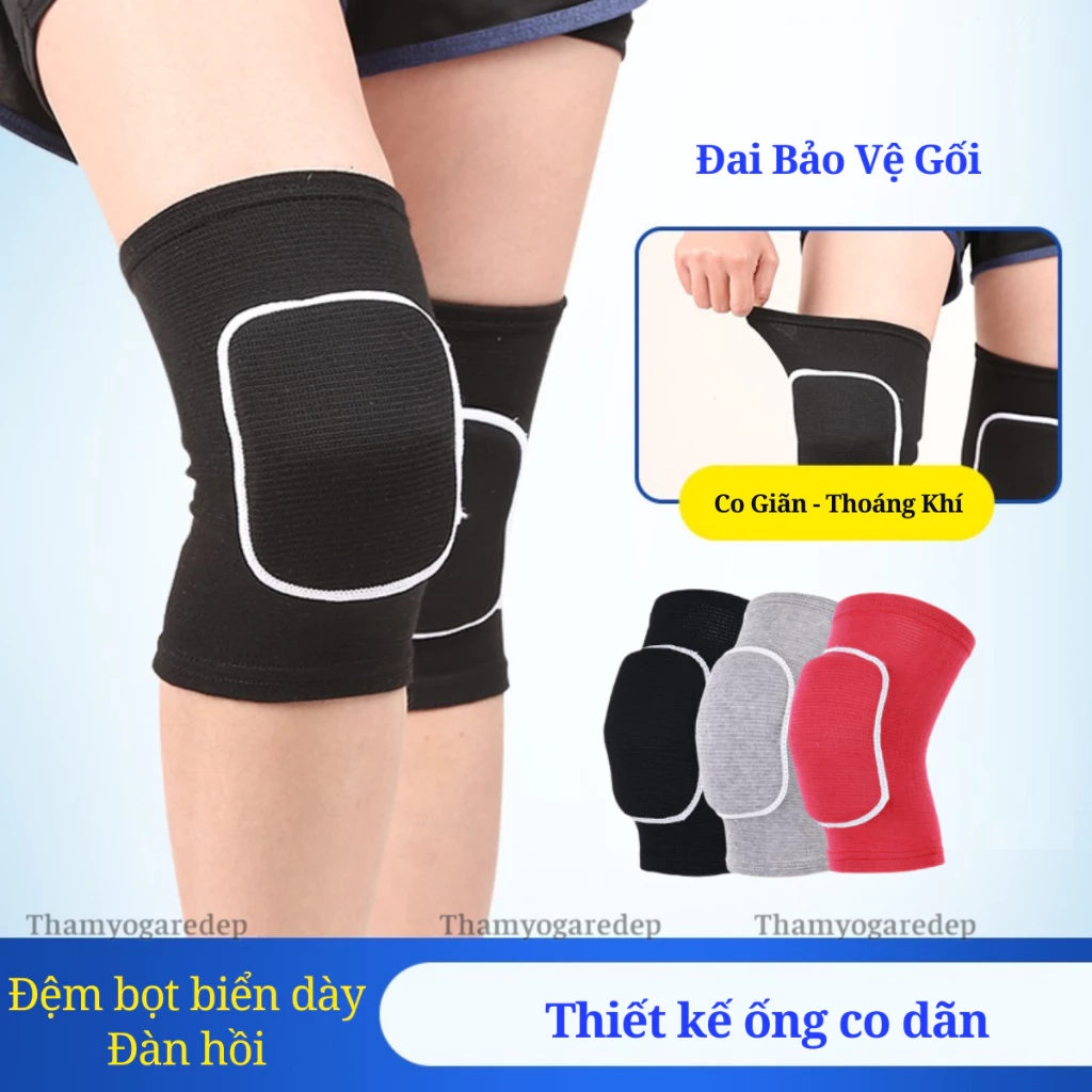 Đai Bảo Vệ Đầu Gối Có Miếng Đệm Dày,Tập Gym,Thể Dục, Chạy Bộ,Yoga Thể Thao Hạn Chế Chấn Thương Lên Khớp Gối