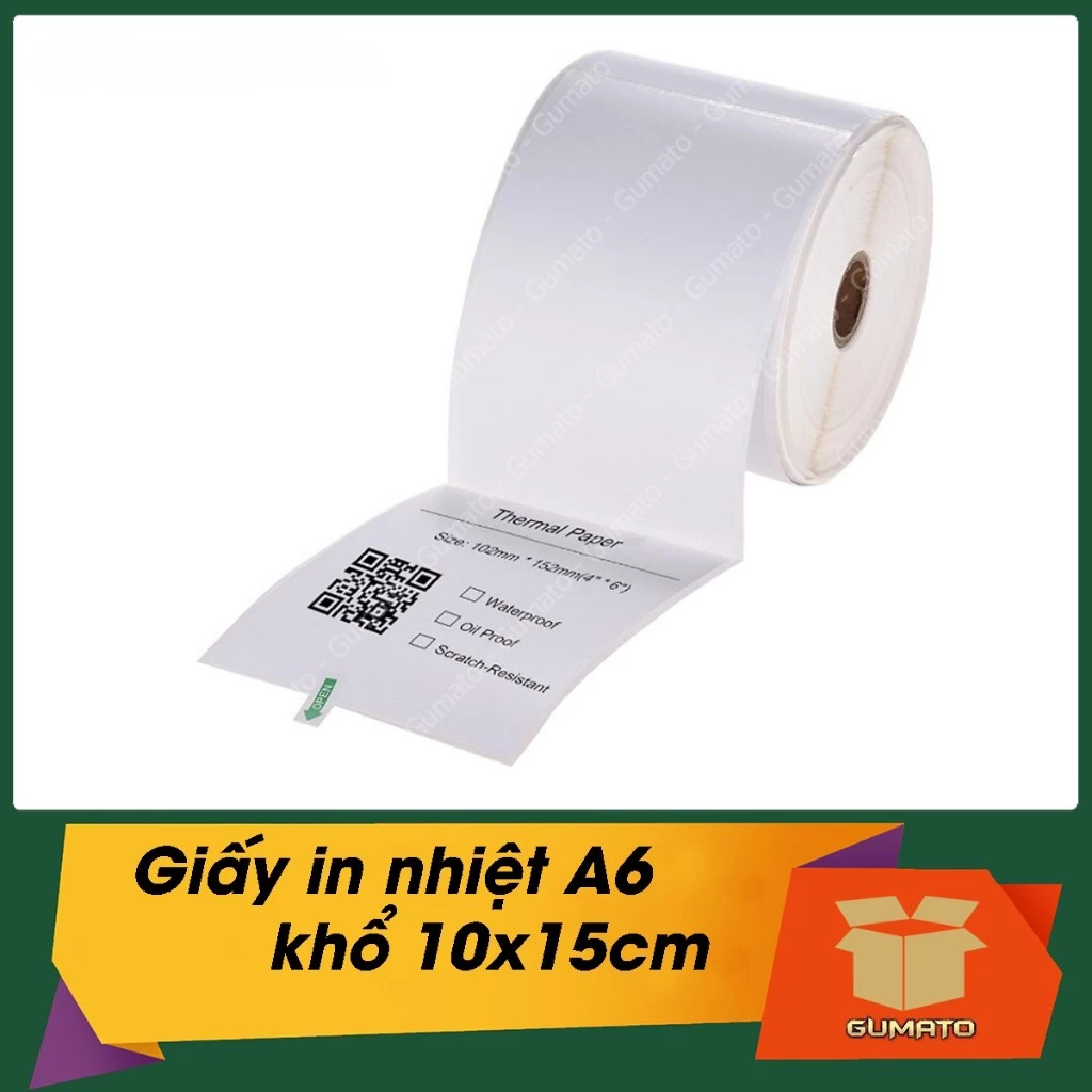 Giấy In Nhiệt - Decal nhiệt 100x150mm / A6 - Giấy in đơn hàng , Mã vận đơn