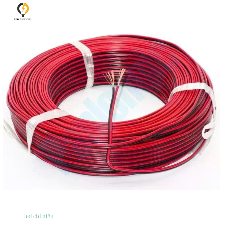 Dây điện đôi 0.3 và 0.5 đen đỏ , đỏ trắng lõi đồng sịn (1MÉT)