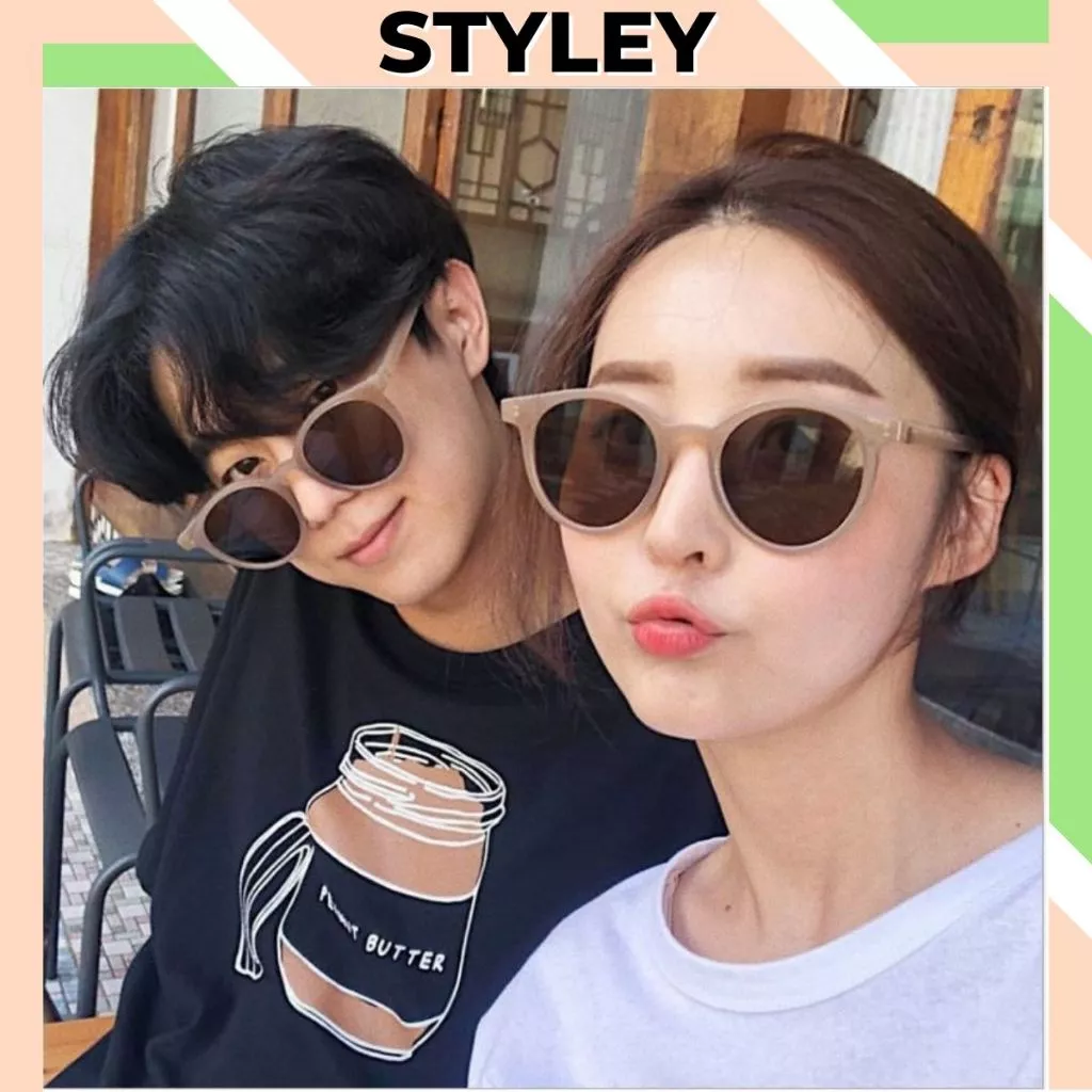 Kính râm thời trang nam nữ chống tia UV phong cách hàn quốc Kính mát unisex du lịch biển STYLEY K011