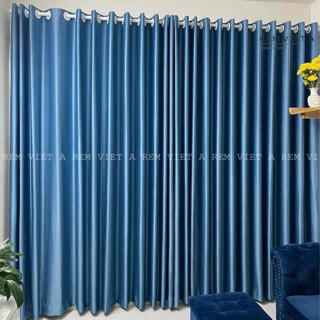 Rèm Gấm Sợi Dệt 3 Lớp,Chống Nắng - Cản Nhiệt 96%,Rèm Cửa Trang Trí Phòng Khách,Phòng Ngủ