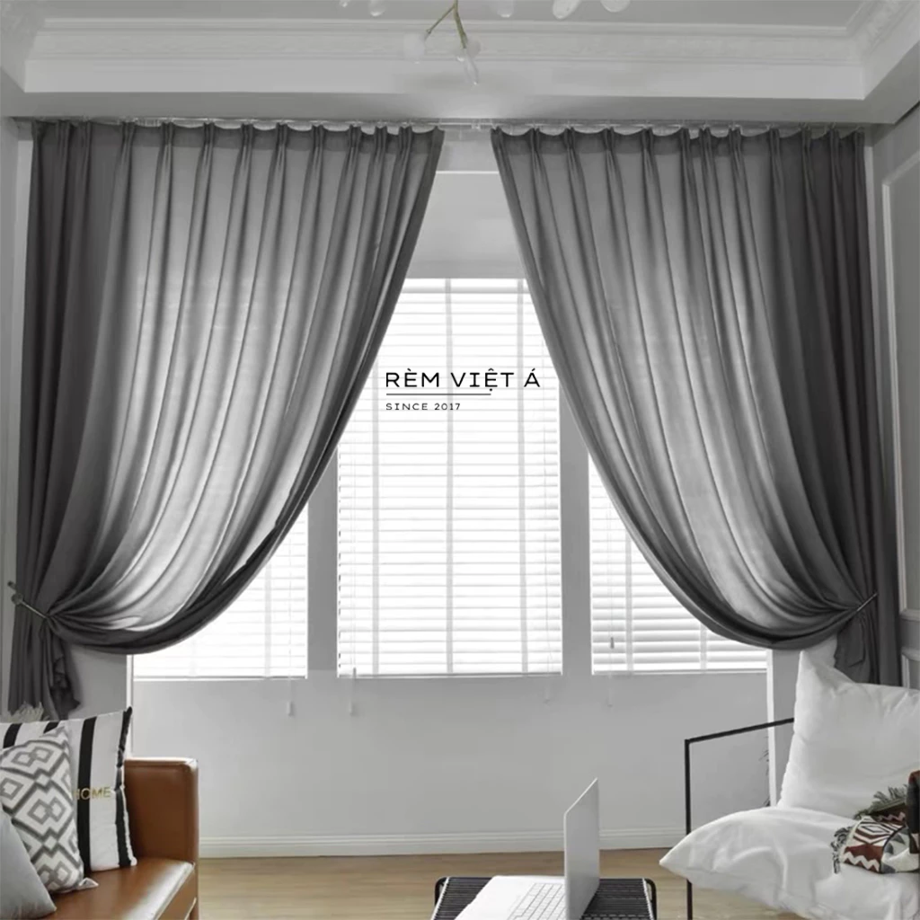 Rèm Voan Lụa Màu Ghi - Rèm Voan Spa,Decor Homstay,Trang Trí Phòng Ngủ,Phòng Khách { Sang Trọng,Mềm Mại }
