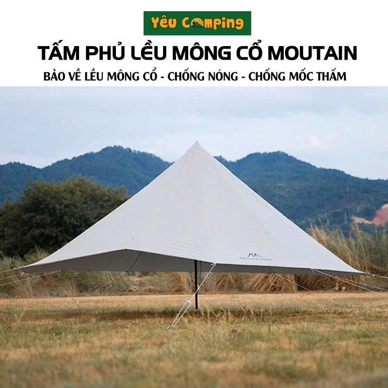 Tấm Áo Phủ Lều Mông Cổ Hàng Chính Hãng MoutainHiker Đầy Đủ Kích Thước Bảo Vệ Chiếc Lều Mông Cổ Của Bạn