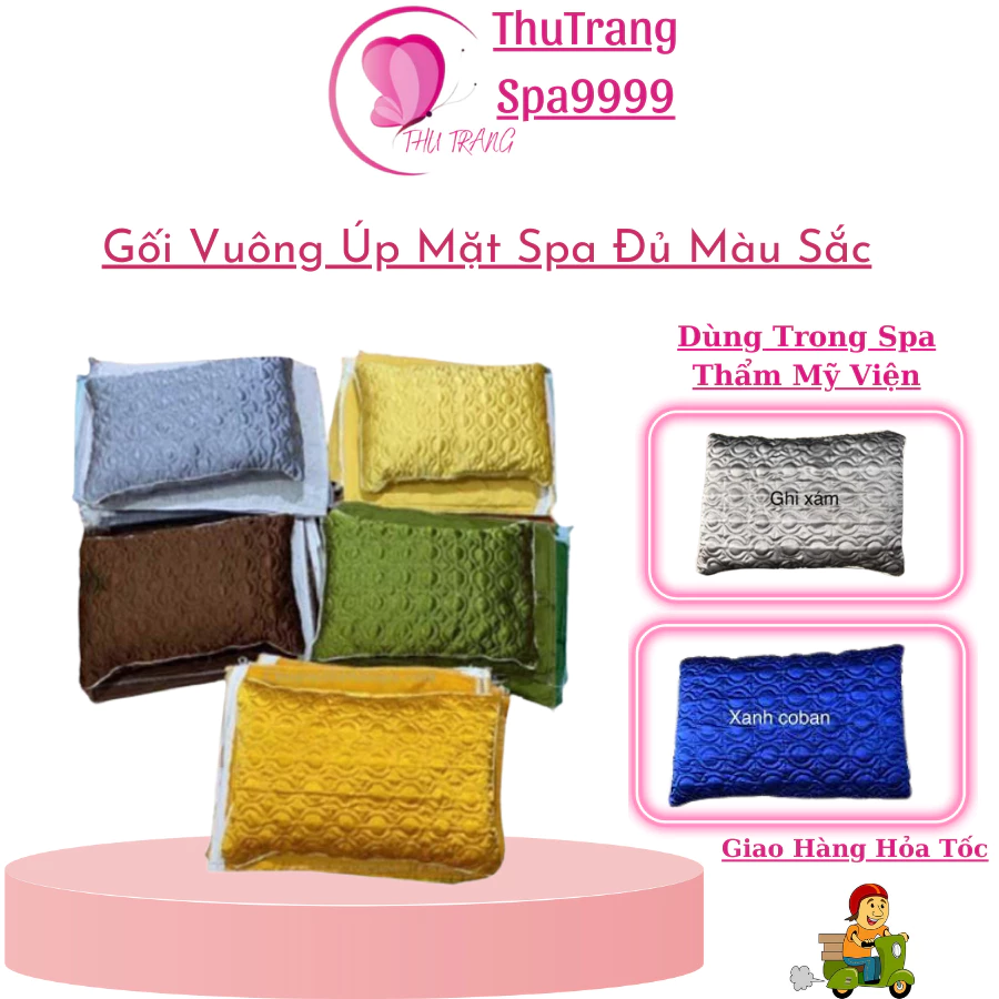 Gối SPA -TMV - Kèm Rèm - 32X45cm