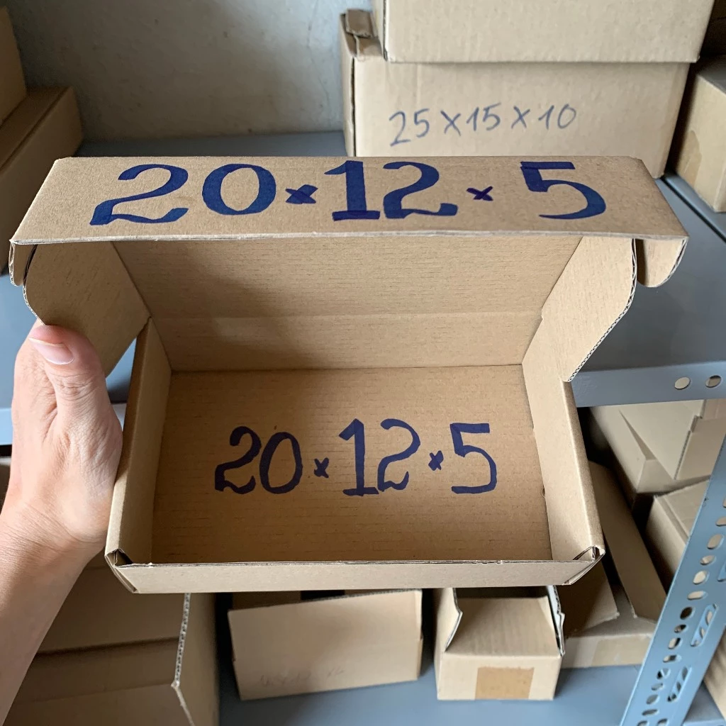 Combo 20 Hộp xếp nắp cài có đủ size, Hộp Carton đựng Giày Dép, Quần Áo, Phụ Kiện thời trang