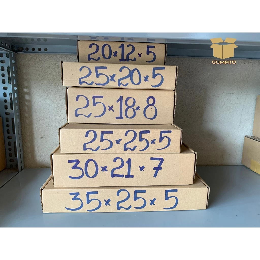 Hộp carton nắp gài - hộp xếp nắp cài giá rẻ đựng phụ kiện thời trang - số lượng 5 cái