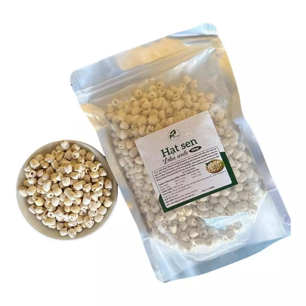 500Gr Hạt sen khô. Có giấy tờ công bố, xuất hóa đơn công ty đầy đủ