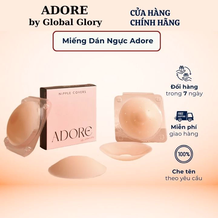 Miếng dán ngực silicone tàng hình cao cấp ADORE - Hàng chính hãng